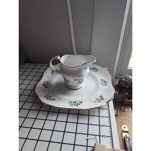 Arklow Bone China Creamer and Saucer Set